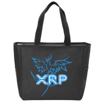 Xrp Merchandise Cryptocurrency Gift Blockchain Crypto Zip Tote Bag