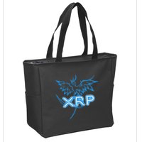 Xrp Merchandise Cryptocurrency Gift Blockchain Crypto Zip Tote Bag