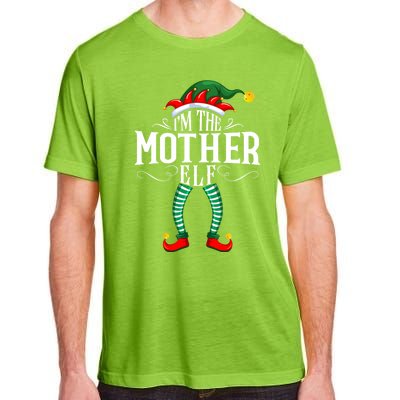 Xmas Mother Elf Matching Family Christmas Pjs Gift Adult ChromaSoft Performance T-Shirt