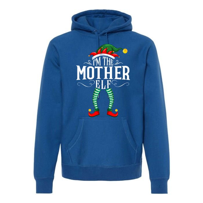 Xmas Mother Elf Matching Family Christmas Pjs Gift Premium Hoodie