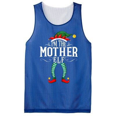 Xmas Mother Elf Matching Family Christmas Pjs Gift Mesh Reversible Basketball Jersey Tank