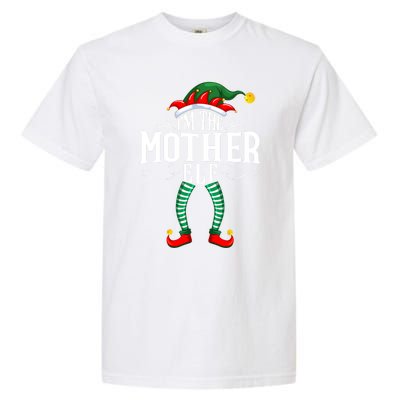 Xmas Mother Elf Matching Family Christmas Pjs Gift Garment-Dyed Heavyweight T-Shirt