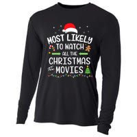 Xmas Most Likely Watch All Christmas Movies Matching Family Cooling Performance Long Sleeve Crew