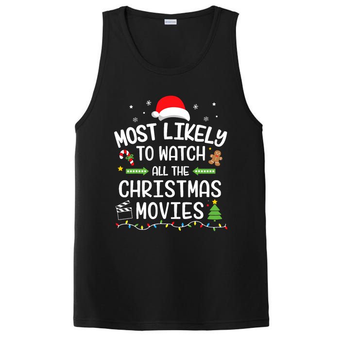 Xmas Most Likely Watch All Christmas Movies Matching Family PosiCharge Competitor Tank