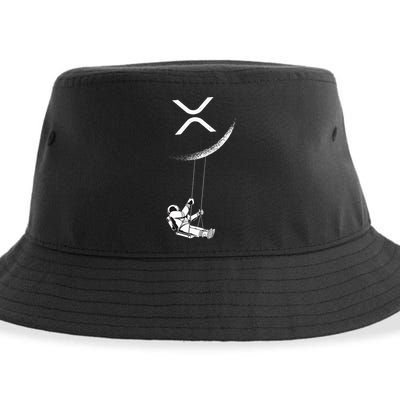 Xrp Moon Merch Cryptocurrency Crypto Currency Merchandise Sustainable Bucket Hat