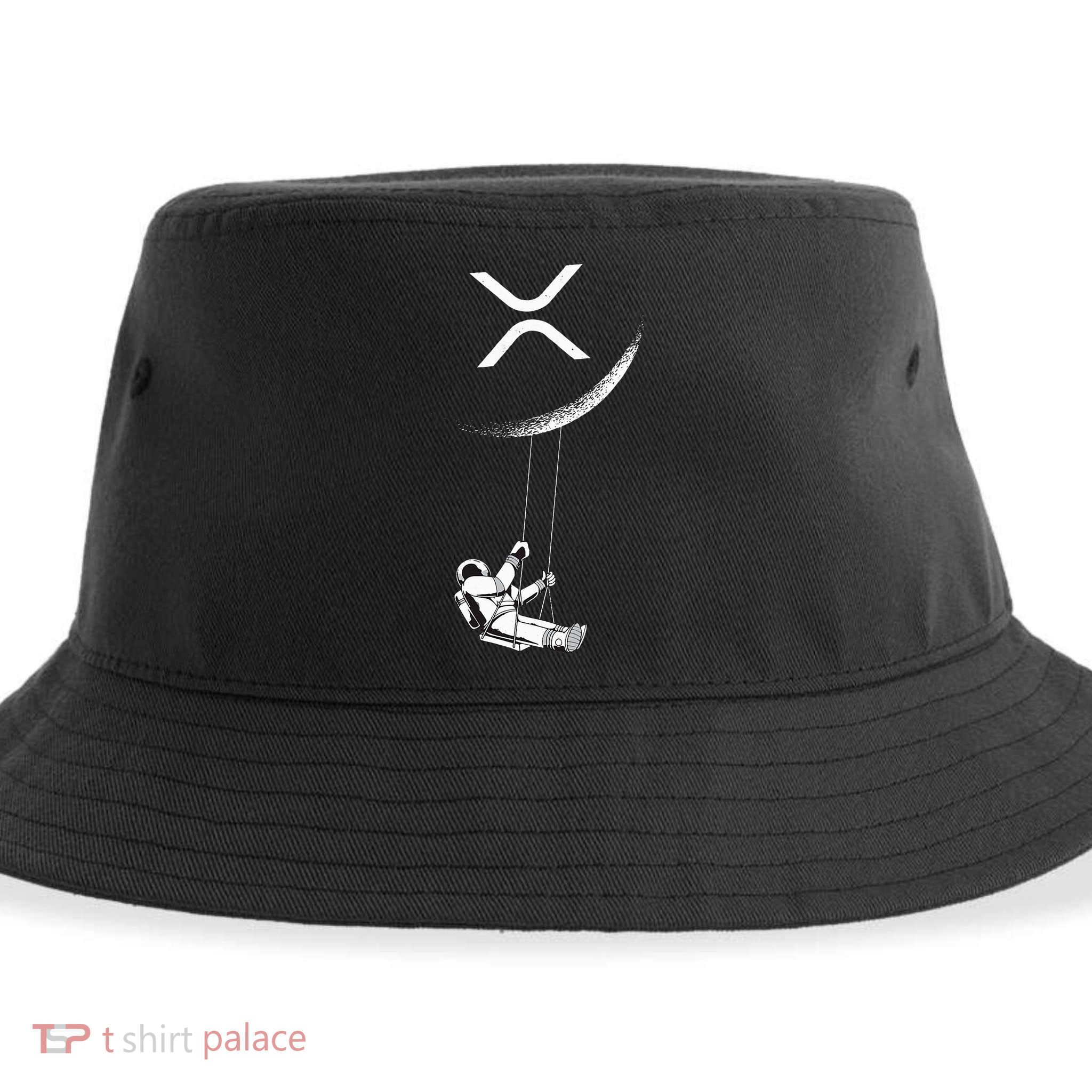 Xrp Moon Merch Cryptocurrency Crypto Currency Merchandise Sustainable Bucket Hat