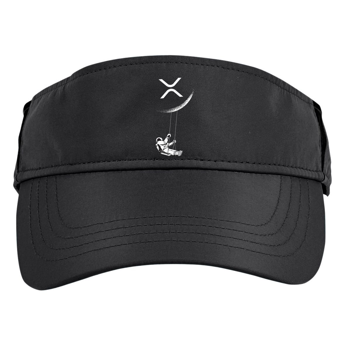 Xrp Moon Merch Cryptocurrency Crypto Currency Merchandise Adult Drive Performance Visor