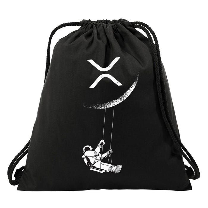 Xrp Moon Merch Cryptocurrency Crypto Currency Merchandise Drawstring Bag