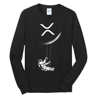 Xrp Moon Merch Cryptocurrency Crypto Currency Merchandise Tall Long Sleeve T-Shirt