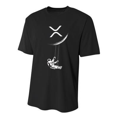 Xrp Moon Merch Cryptocurrency Crypto Currency Merchandise Youth Performance Sprint T-Shirt