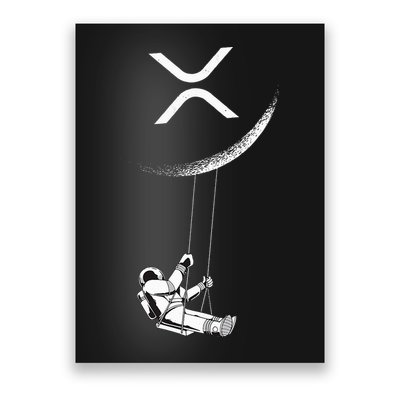 Xrp Moon Merch Cryptocurrency Crypto Currency Merchandise Poster