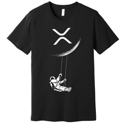 Xrp Moon Merch Cryptocurrency Crypto Currency Merchandise Premium T-Shirt