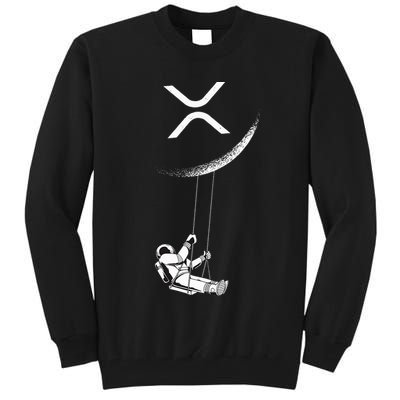 Xrp Moon Merch Cryptocurrency Crypto Currency Merchandise Tall Sweatshirt