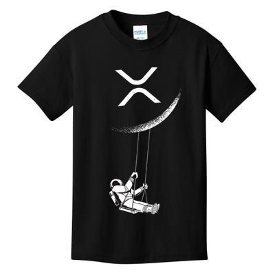 Xrp Moon Merch Cryptocurrency Crypto Currency Merchandise Kids T-Shirt