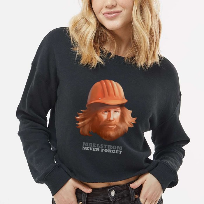 Xjosh Maelstrom Never Forget Cropped Pullover Crew