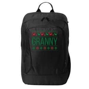 Xmas Matching Outfit For Holiday Party Granny Ugly Christmas Gift City Backpack