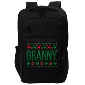 Xmas Matching Outfit For Holiday Party Granny Ugly Christmas Gift Impact Tech Backpack