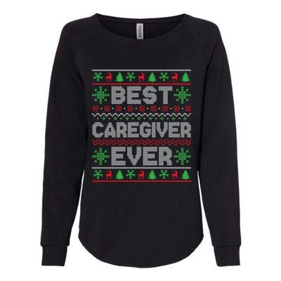 Xmas Matching Outfits For Holiday Party Best Caregiver Ever Gift Womens California Wash Sweatshirt