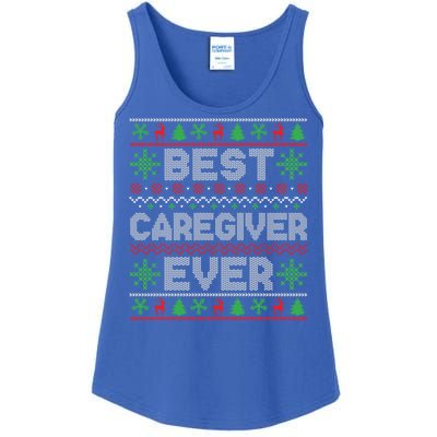 Xmas Matching Outfits For Holiday Party Best Caregiver Ever Gift Ladies Essential Tank