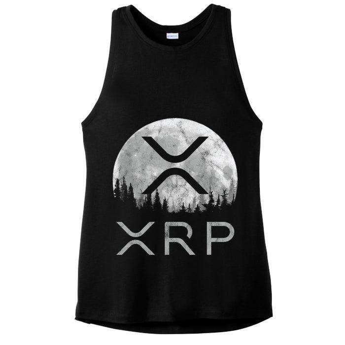 Xrp Moon Ripple Ladies PosiCharge Tri-Blend Wicking Tank