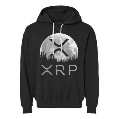 Xrp Moon Ripple Garment-Dyed Fleece Hoodie