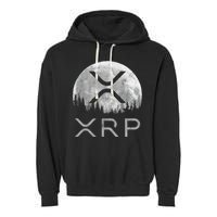Xrp Moon Ripple Garment-Dyed Fleece Hoodie