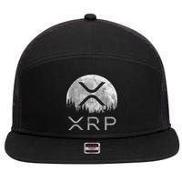 Xrp Moon Ripple 7 Panel Mesh Trucker Snapback Hat