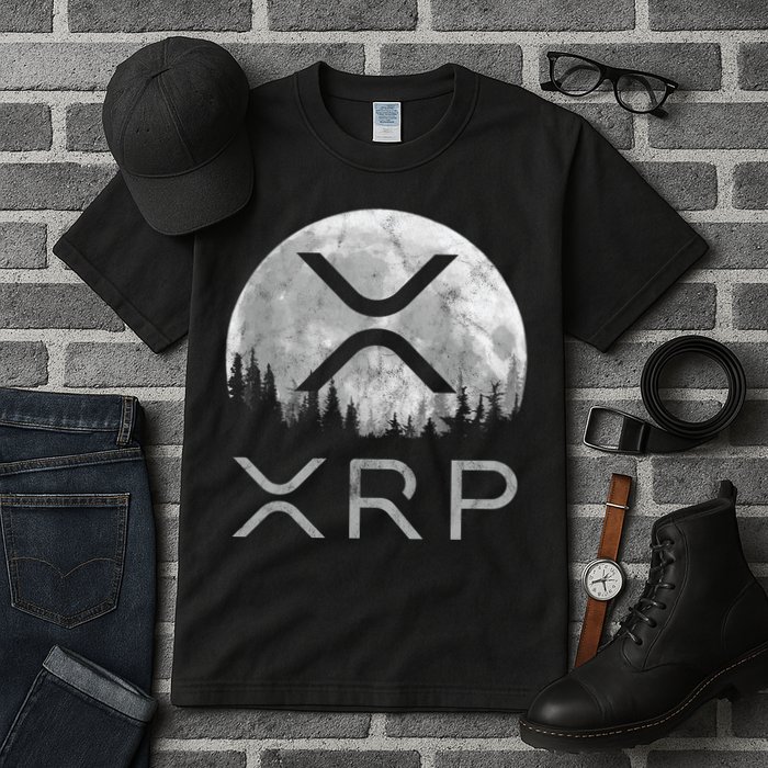 Xrp Moon Ripple Tall T-Shirt