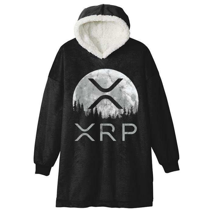 Xrp Moon Ripple Hooded Wearable Blanket