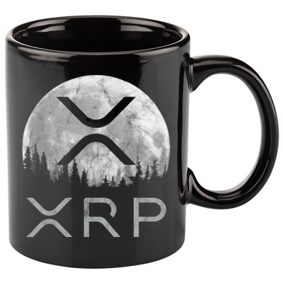 Xrp Moon Ripple 11oz C Handle Ceramic Mug