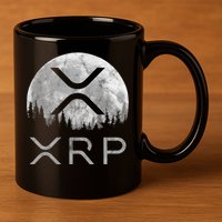 Xrp Moon Ripple 11oz C Handle Ceramic Mug