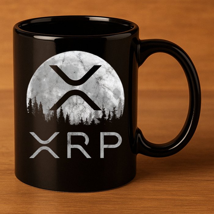 Xrp Moon Ripple 11oz C Handle Ceramic Mug