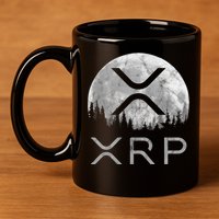 Xrp Moon Ripple 11oz C Handle Ceramic Mug