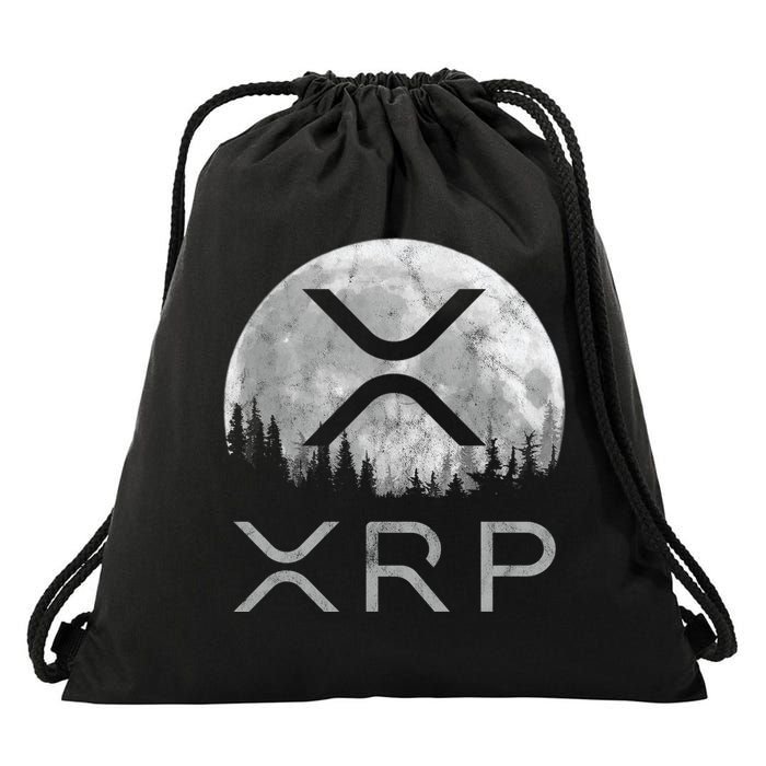 Xrp Moon Ripple Drawstring Bag