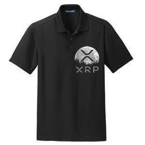 Xrp Moon Ripple Dry Zone Grid Polo