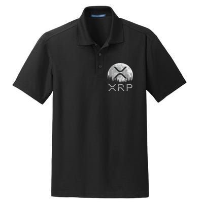 Xrp Moon Ripple Dry Zone Grid Polo