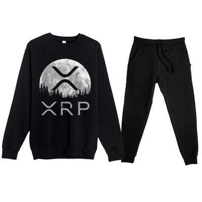 Xrp Moon Ripple Premium Crewneck Sweatsuit Set