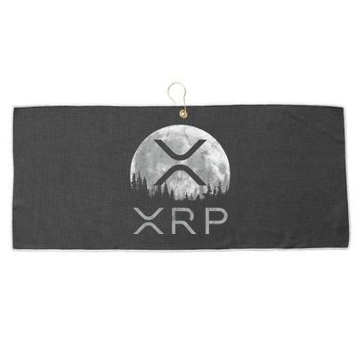 Xrp Moon Ripple Large Microfiber Waffle Golf Towel