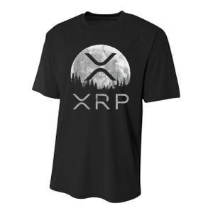 Xrp Moon Ripple Youth Performance Sprint T-Shirt