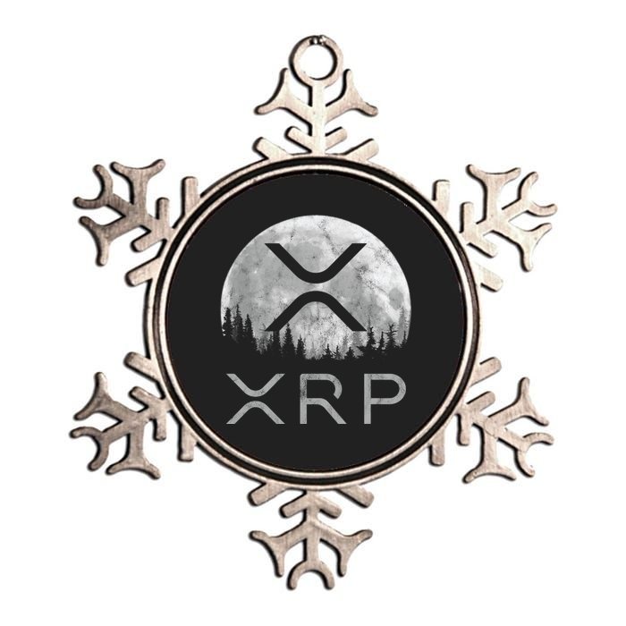 Xrp Moon Ripple Metallic Star Ornament