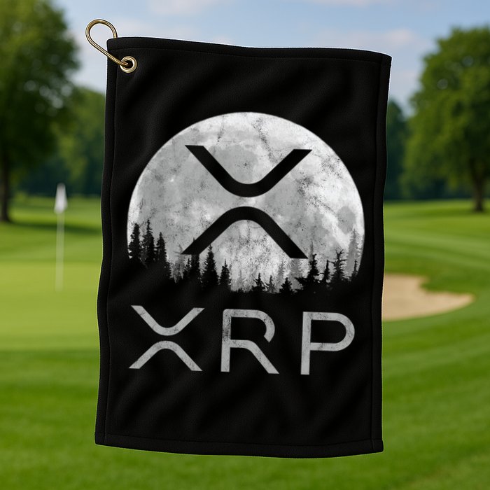 Xrp Moon Ripple Golf Towel