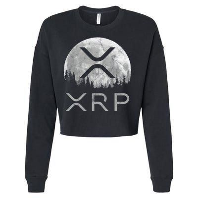 Xrp Moon Ripple Cropped Pullover Crew