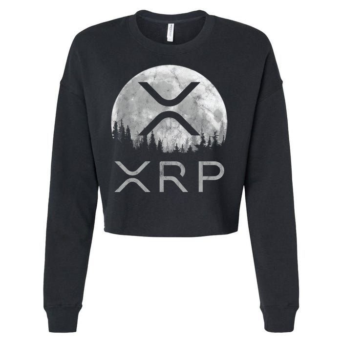 Xrp Moon Ripple Cropped Pullover Crew
