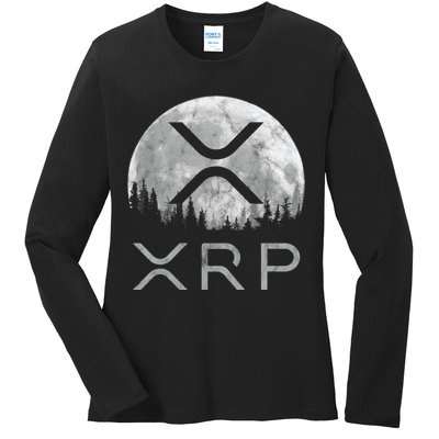 Xrp Moon Ripple Ladies Long Sleeve Shirt