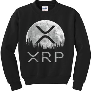 Xrp Moon Ripple Kids Sweatshirt