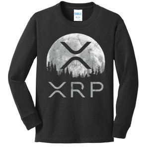 Xrp Moon Ripple Kids Long Sleeve Shirt