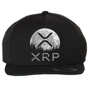 Xrp Moon Ripple Wool Snapback Cap