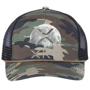 Xrp Moon Ripple Retro Rope Trucker Hat Cap