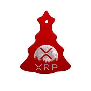 Xrp Moon Ripple Ceramic Tree Ornament