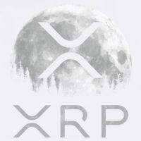 Xrp Moon Ripple Garment-Dyed Sweatshirt